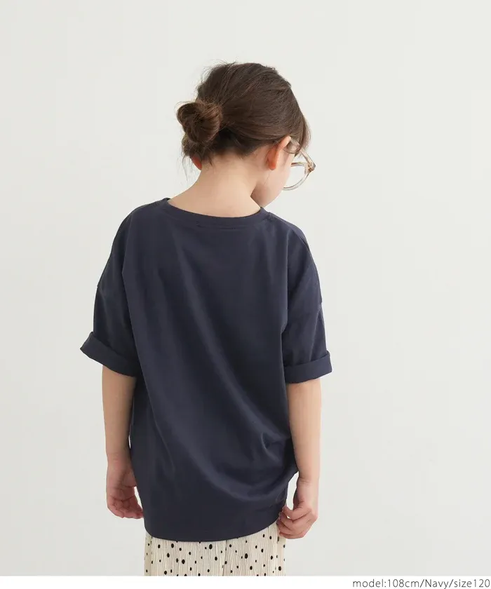 日本 COCA - 美式LOGO 寬版薄長袖上衣-孩子-淺杏