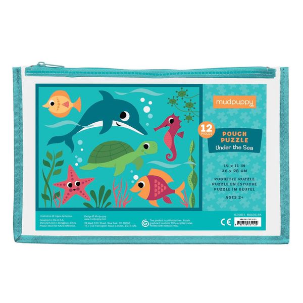 美國 mudpuppy - 攜帶拼圖-嘿呦！海盜-12片