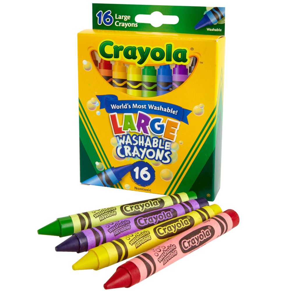 Crayola繪兒樂 - 可水洗大蠟筆16色