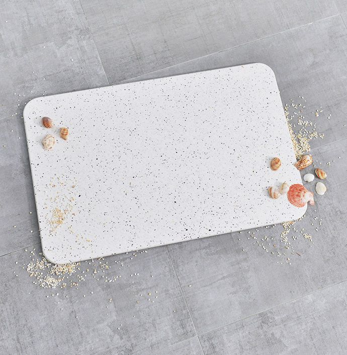 家窩 - MIT 峇斯克印花防霉速乾珪藻土地墊(39x60cm)-4色可選-藍調花磚