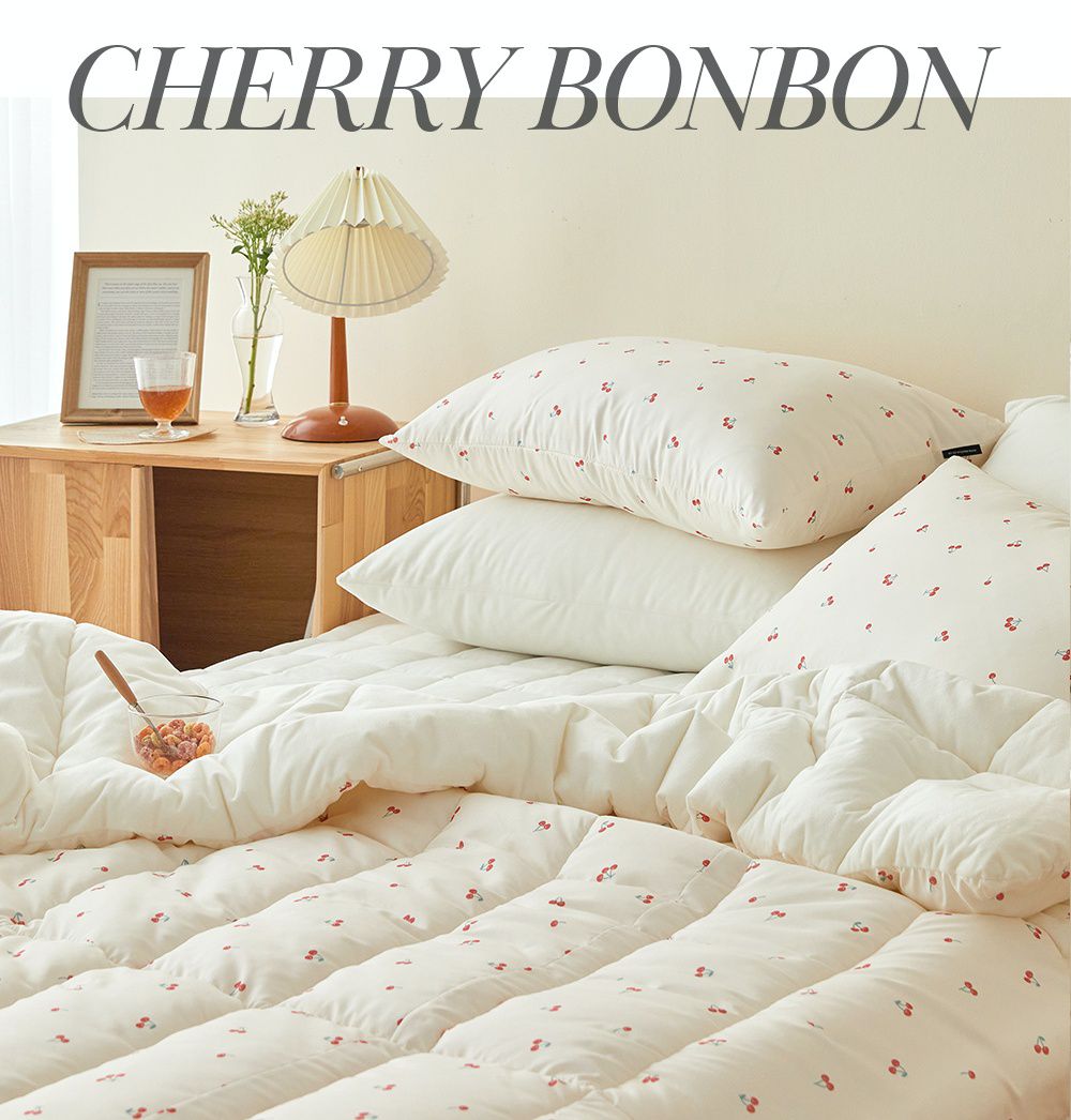韓國 Maatila - 可水洗超細纖維棉花糖棉被-甜心櫻桃