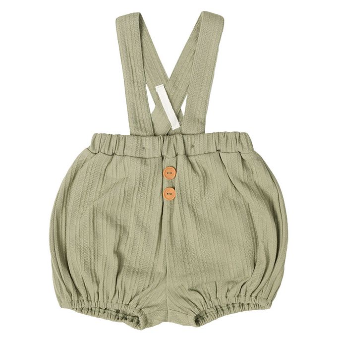 akachan honpo - 吊帶褲+T恤-綠色