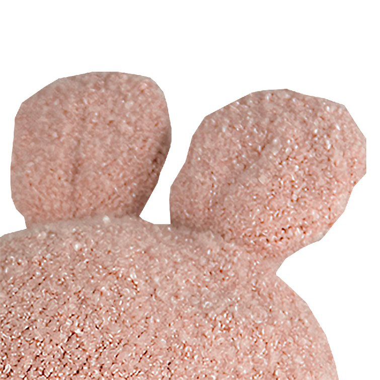 akachan honpo - 針織帽 柔軟、毛茸茸-兔子-粉紅色 (42~46cm)