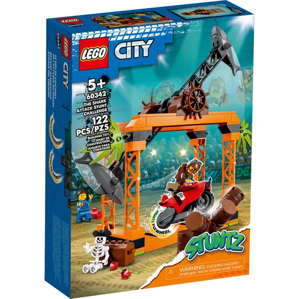 樂高積木 LEGO《 LT60342》City 城市系列 - 鯊魚攻擊特技挑戰組-122pcs