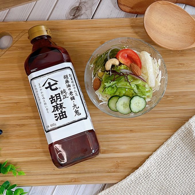 日本九鬼 - 純正山七胡麻油(600g)-1瓶/600g