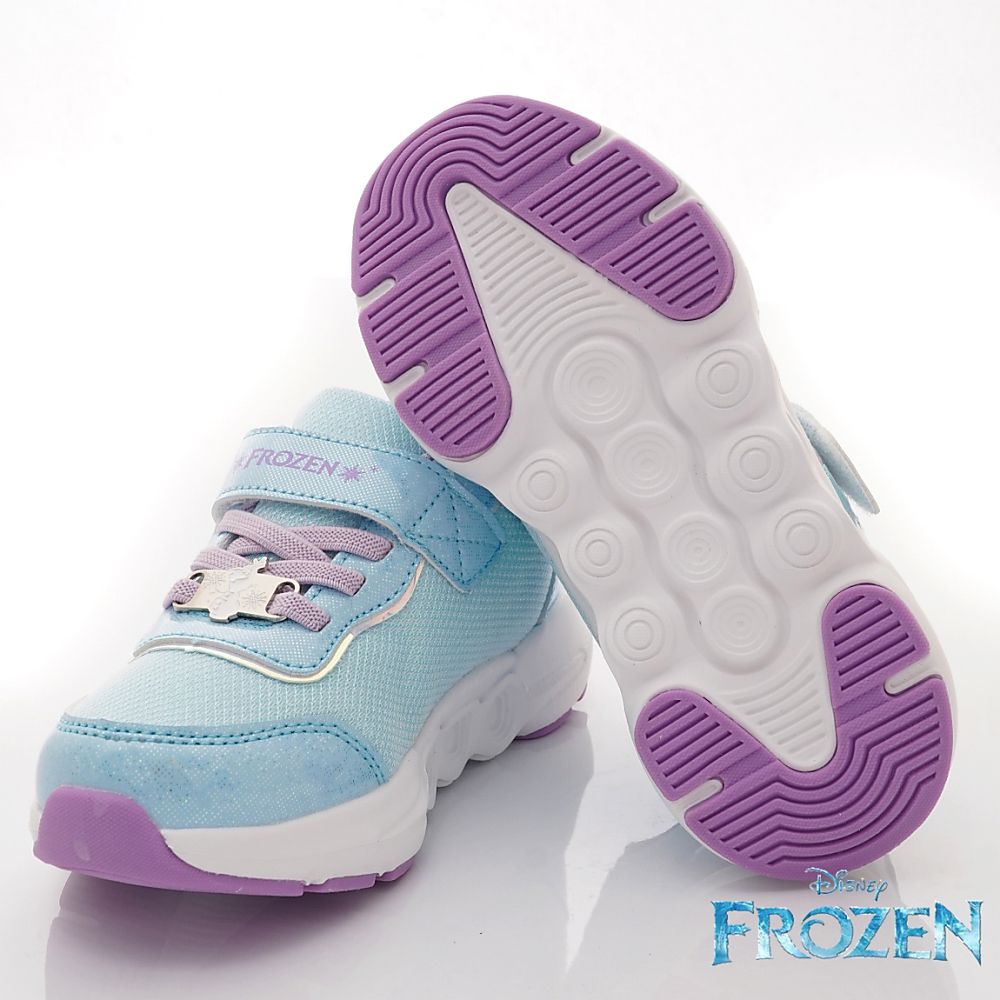 台灣製冰雪奇緣電燈運動款(中小童段)-運動鞋-水藍