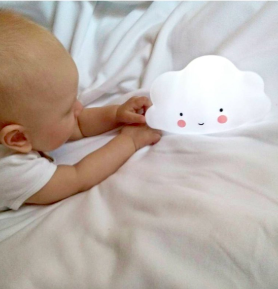 荷蘭 A Little Lovely Company - 療癒迷你雲朵夜燈-白