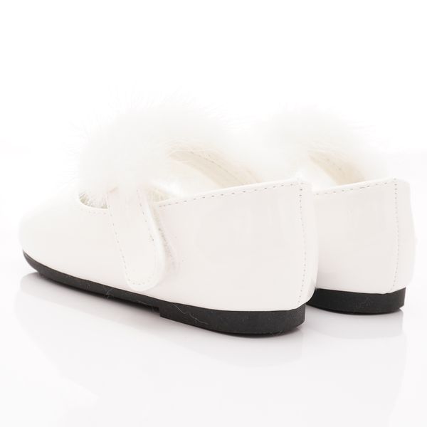 PV日式私藏 - 專櫃童鞋-氣質毛毛公主鞋款(寶寶段)-白