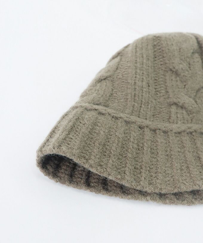 日本 BLUE EAST - 麻編編織鐘形帽-軍綠