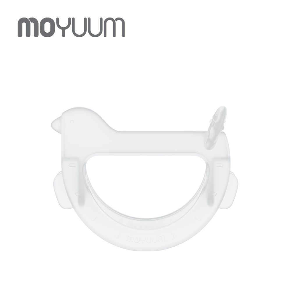 韓國 Moyuum - 白金矽膠手環固齒器-咘咕鳥-透明原色
