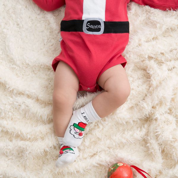 日安朵朵 - 聖誕寶寶襪子2雙組