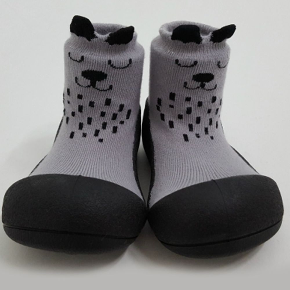 韓國 Attipas - 襪型學步鞋-灰色兔兔