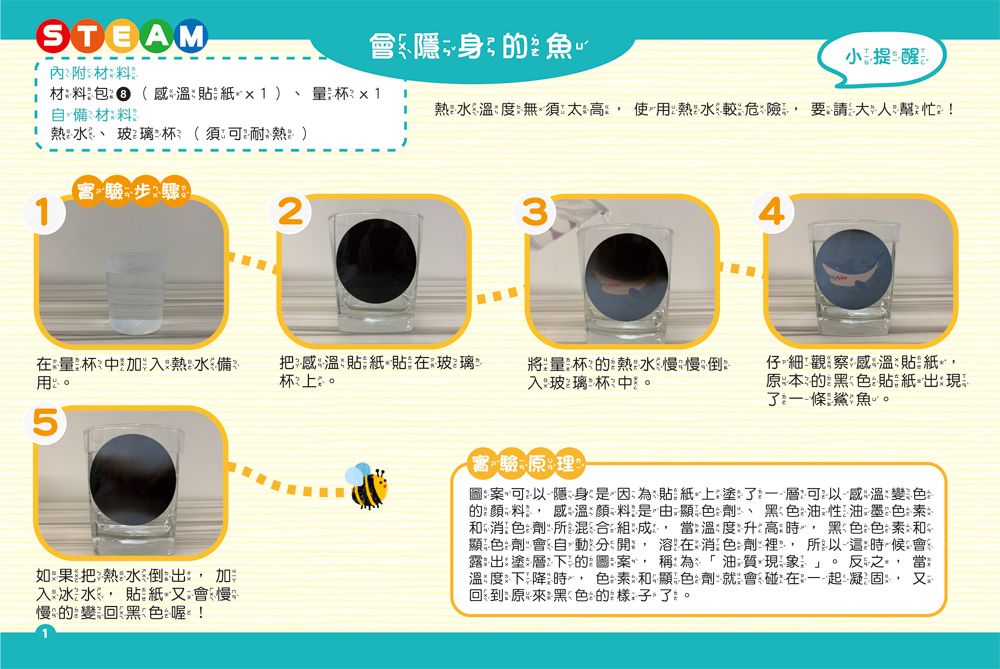 STEAM小小科學腦速成班：實驗百寶盒-內含實驗材料包28件+趣味小實驗20個+科學小知識20個