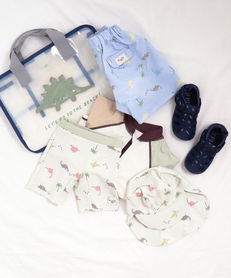 日本 apres les cours - 亮片墜飾防水PVC圓形肩背/手提包-貝殼-水藍