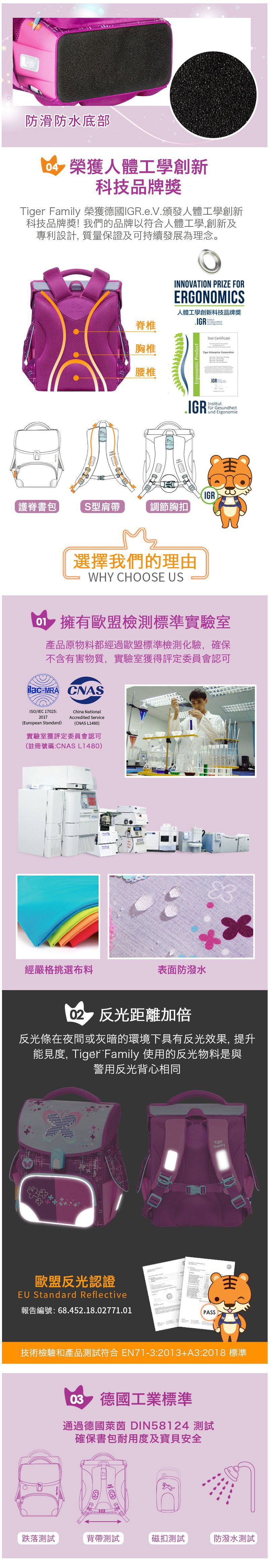 Tiger Family - 小學者超輕量護脊書包Pro 2-漫步天馬(亮片款)