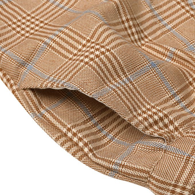 akachan honpo - 7分褲 葛倫格紋-咖啡色