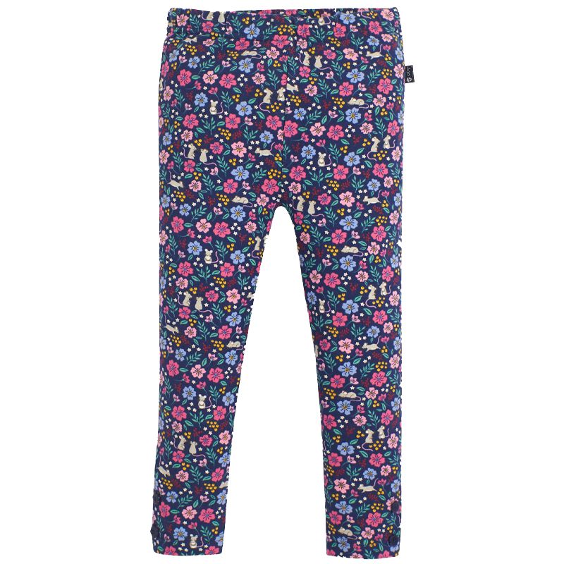 英國 JoJo Maman BeBe - 保暖長褲/內搭褲兩入組-萌鼠花園