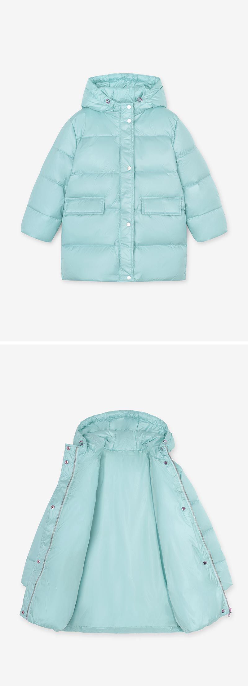 韓國 OZKIZ - 極致溫暖鴨絨/羽絨外套-60/40-櫻花粉