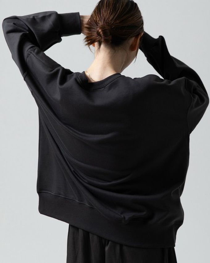 日本 gleam - 裏毛寬版天使惡魔貓咪印花大學T-淺灰