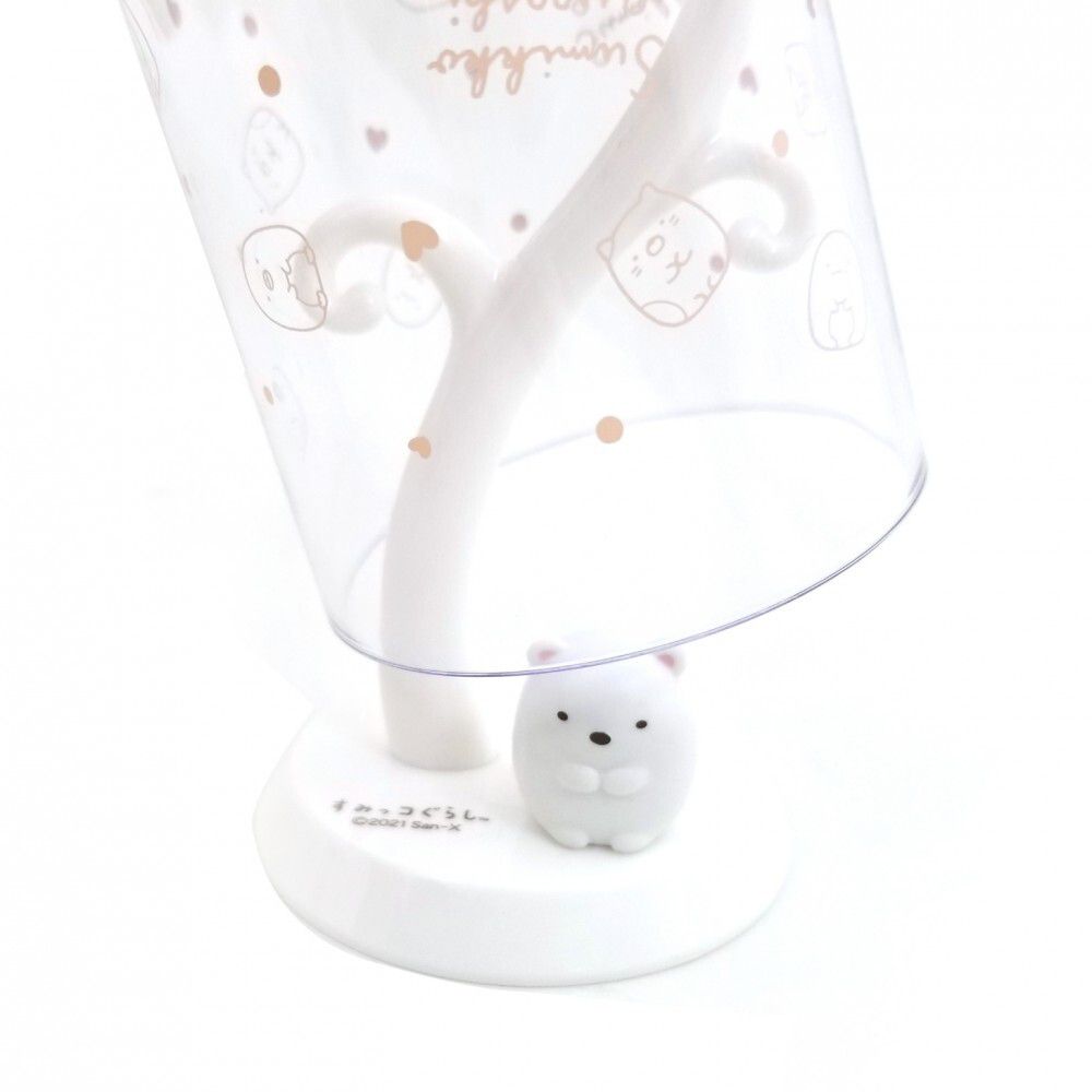 日本 Hashy - 樹枝造型杯架/漱口杯組-角落生物-北極熊 (杯子Φ6.5x11cm)