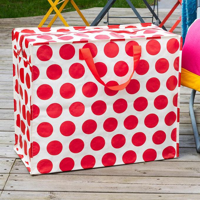 英國 Rex London - 衣物/棉被超大多功能防水環保收納袋/萬用袋-紅點點