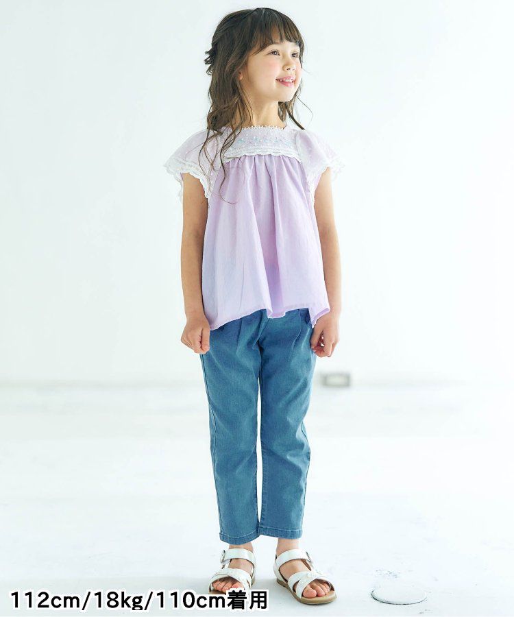 日本 apres les cours - 蝴蝶結口袋腰鬆緊長褲-黑白格