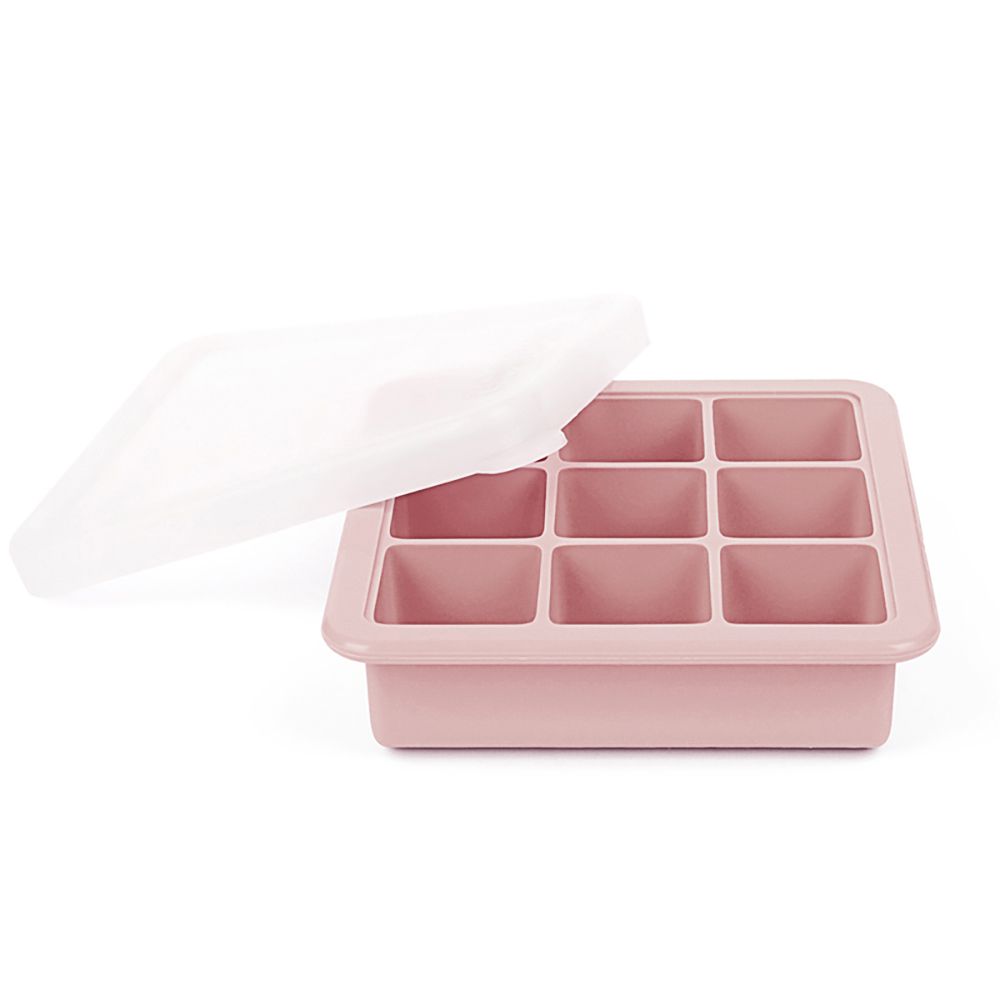 紐西蘭 HaaKaa - 矽膠副食品分裝盒/製冰盒-9 格-粉色-9格x35mL