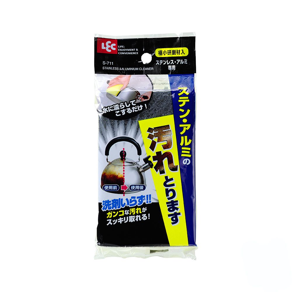 日本 LEC - 日製不鏽鋼專用海綿(除焦垢/鍋具清潔)