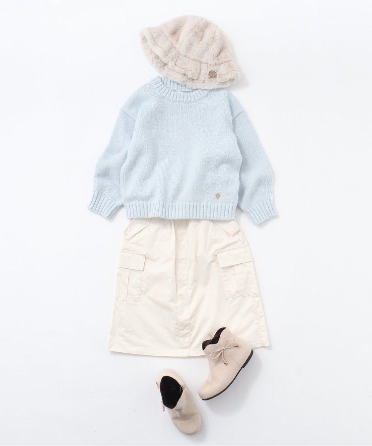 日本 apres les cours - 甜蜜冰淇淋色系針織上衣-象牙