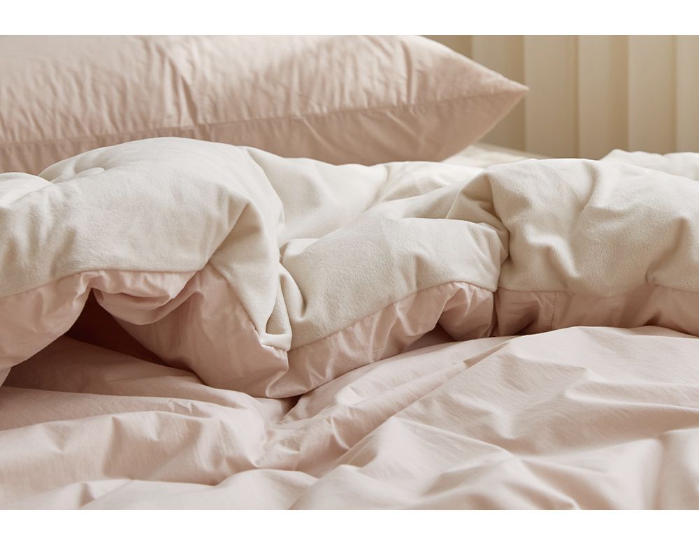 韓國 Maatila - 高密度60支棉舒柔超細纖維棉被(冬被)-草莓拿鐵