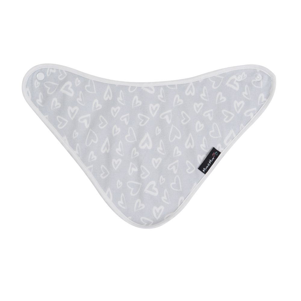 Mum 2 Mum - 雙面竹纖維棉機能口水巾圍兜-愛心/點點