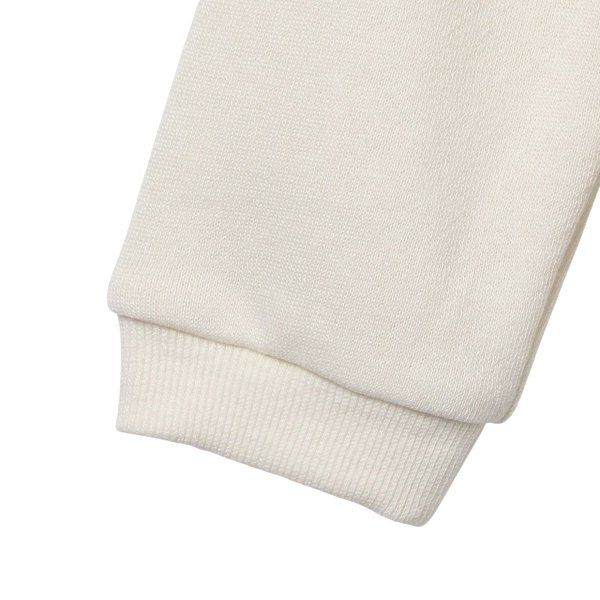 日本西松屋 - 刷毛圓領印花長袖上衣-小怪獸們-燕麥