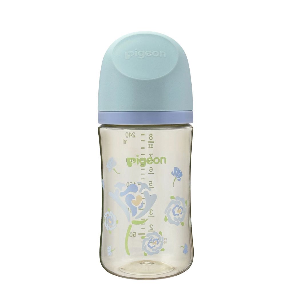 第三代母乳實感PPSU奶瓶240ml-藍康乃馨