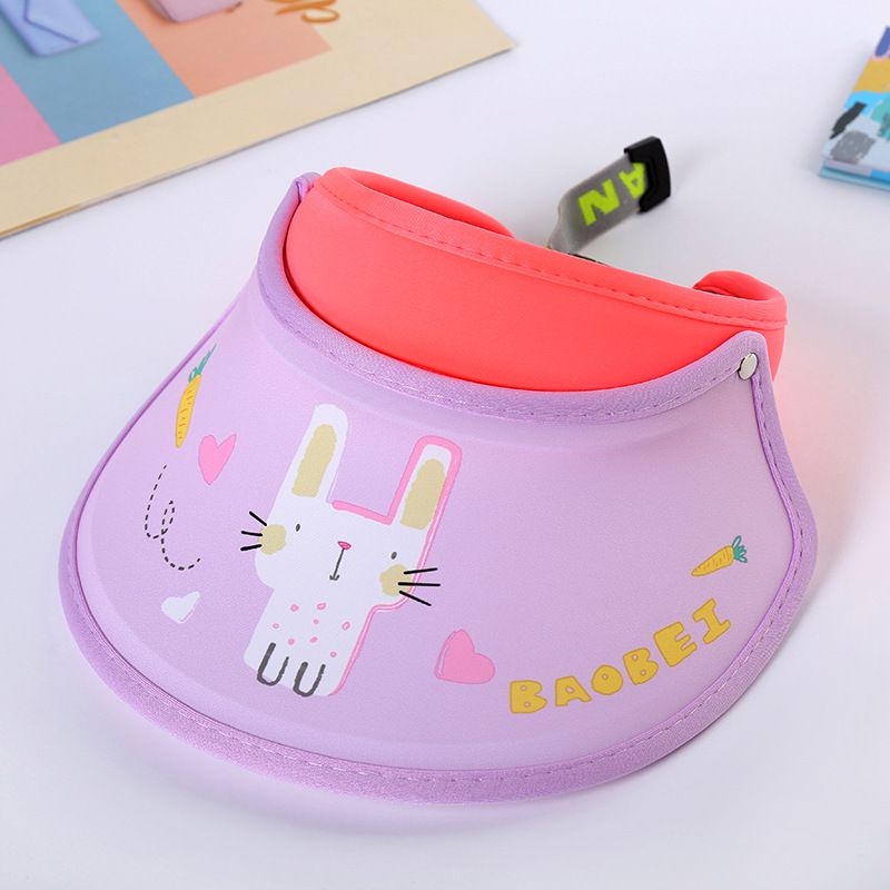 兒童空頂遮陽帽-恐龍玩車車-藍+黃 (建議2-8歲)