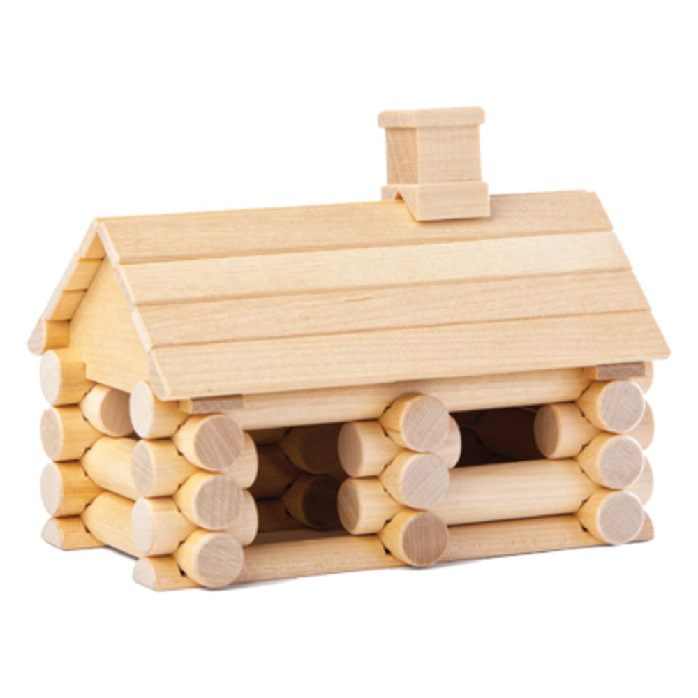 歐洲 VARIS - 木製建構積木-豬二哥的小木屋36片