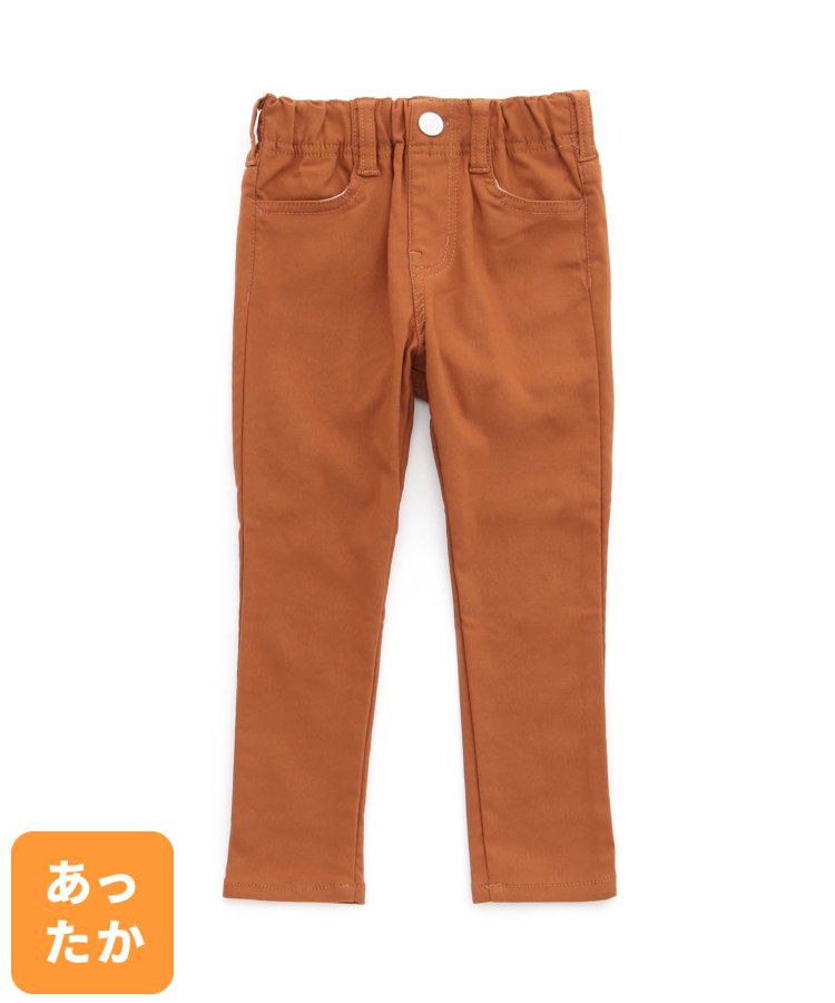 日本 BREEZE - 內刷毛輕量彈力合身長褲-灰格紋