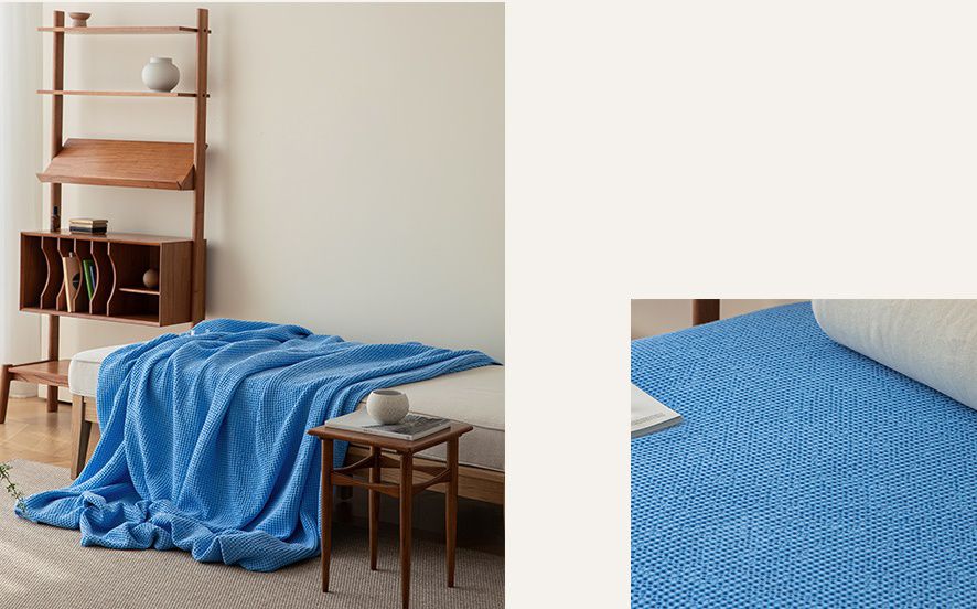 韓國 Maatila - 天絲莫代爾鬆餅被毯-藍莓