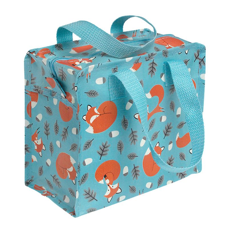 英國 Rex London - 學生上學最佳多功能防水便當袋/野餐袋/手提袋/萬用袋-溫柔狐狸