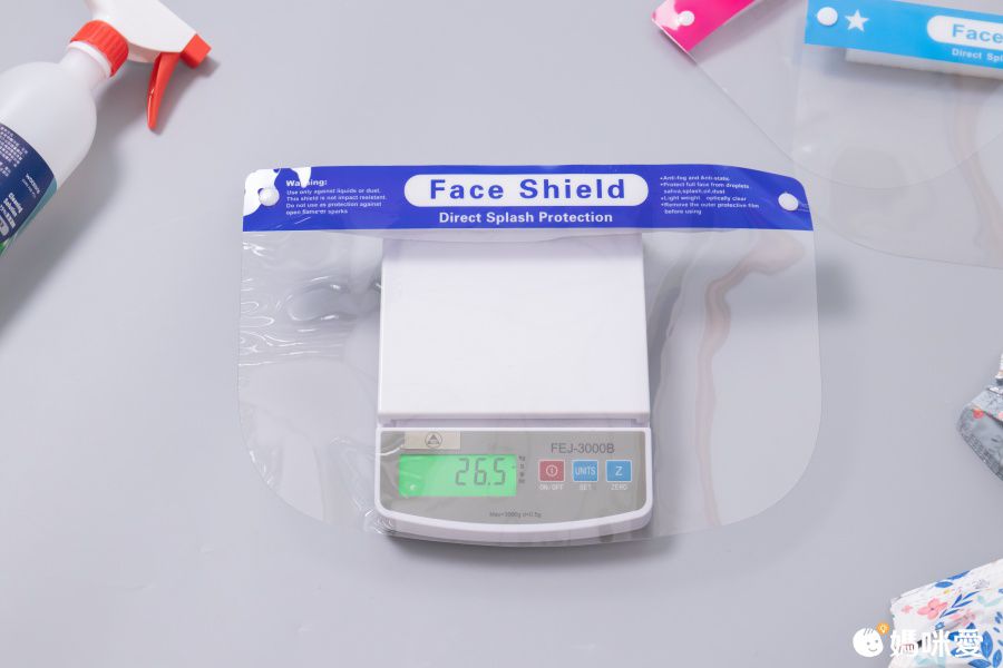 隔離飛沫兒童防護面罩-中-粉色 (約28x20cm)