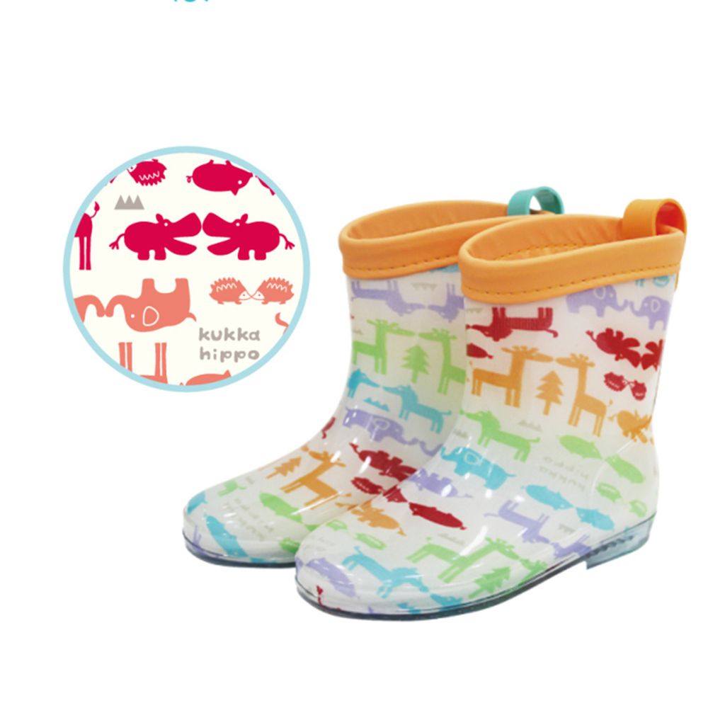 日本 kukka hippo - 小童雨鞋-彩色動物