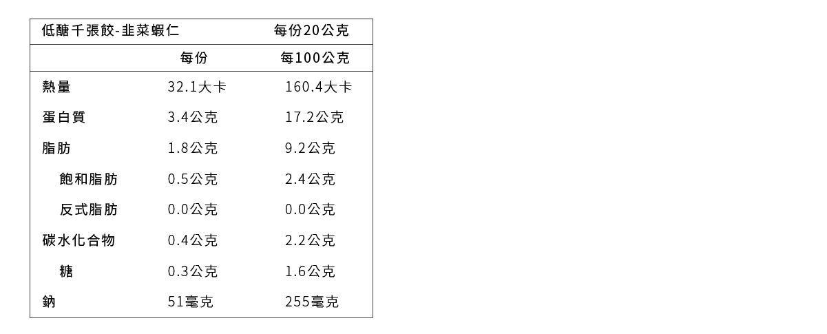原味時代 - 【低醣千張餃】韭菜蝦仁-16入/ 盒