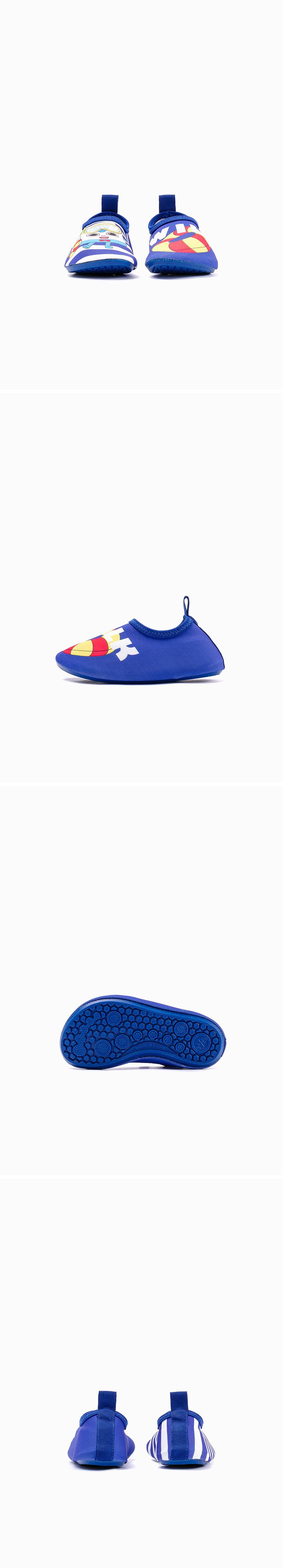 韓國 OZKIZ - 輕量/防滑兒童沙灘鞋/戲水鞋-布萊德理髮廳-藍