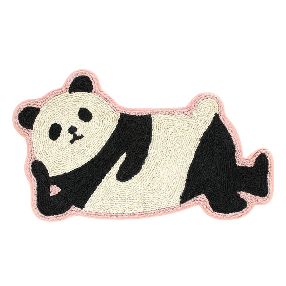日本 TOMO - 懶洋洋可愛動物腳踏墊-熊貓 (約45.5x76cm)