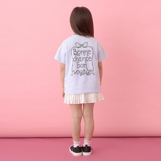 日本 Lycee mine - 100%棉 柔軟印花T恤-白