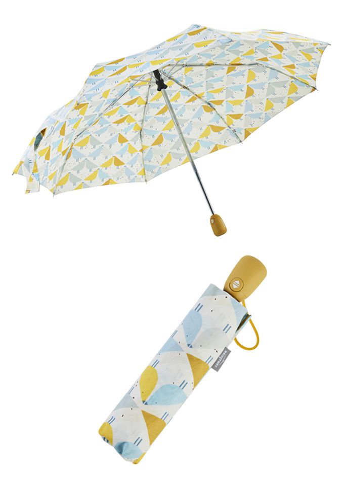 Rainstory - 抗UV隨身自動傘-北歐森林鳥-330g