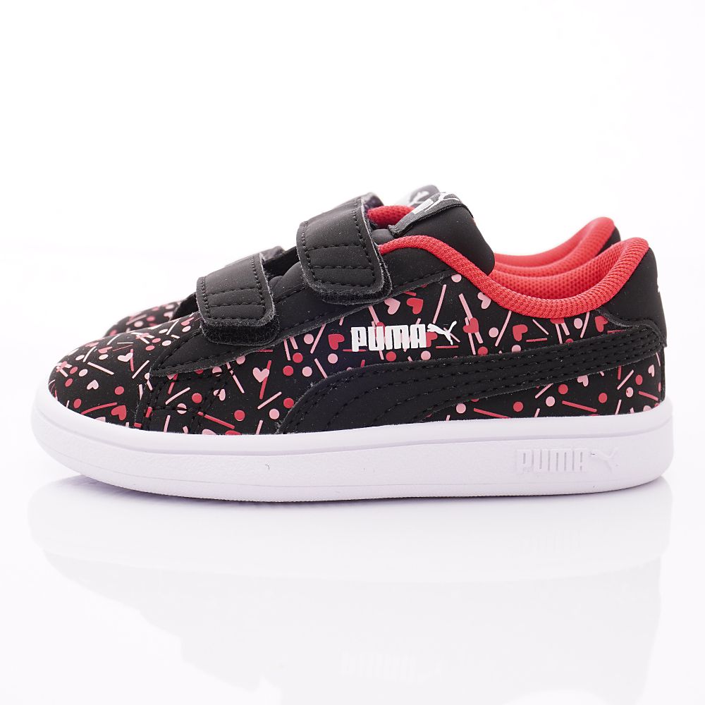 puma - 童鞋-雙絆帶愛心學步鞋款(寶寶段)-黑
