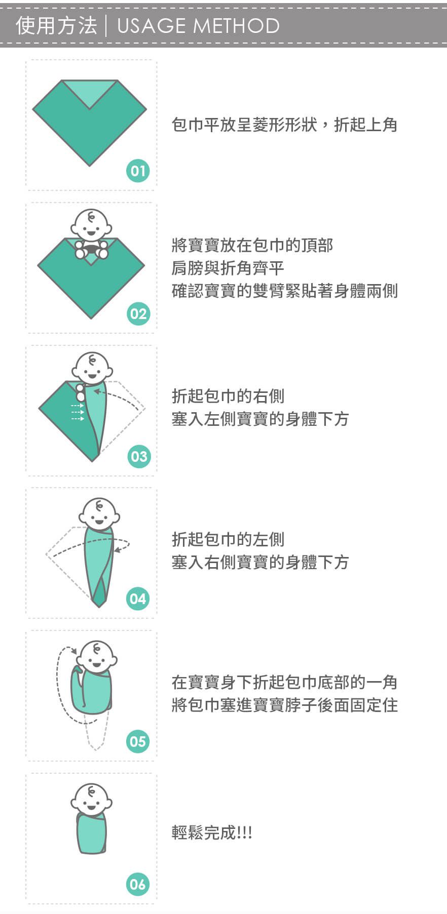 加拿大 lulujo - 寶寶成長包巾卡片組-花海