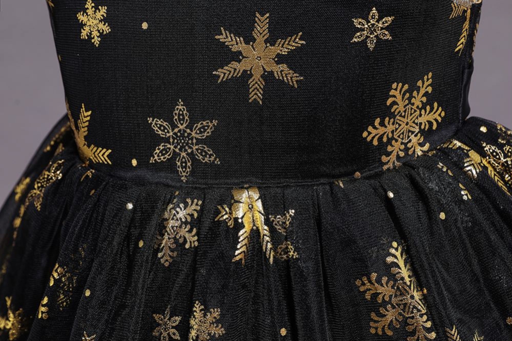 love, charlotte - 閃耀金色雪花巫婆小禮服-2 Way 穿搭-洋裝, 巫婆帽