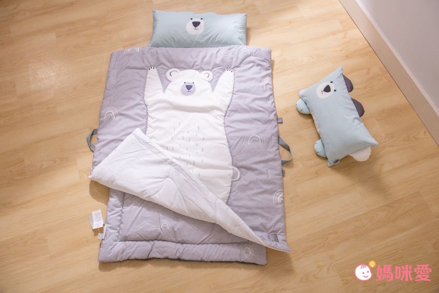 韓國 Baby Muffin - 雙面冬夏兩用抗菌防蟎睡袋/寢具-狗狗-被墊*1, 被子*1, 枕心*1, 贈收納防塵袋