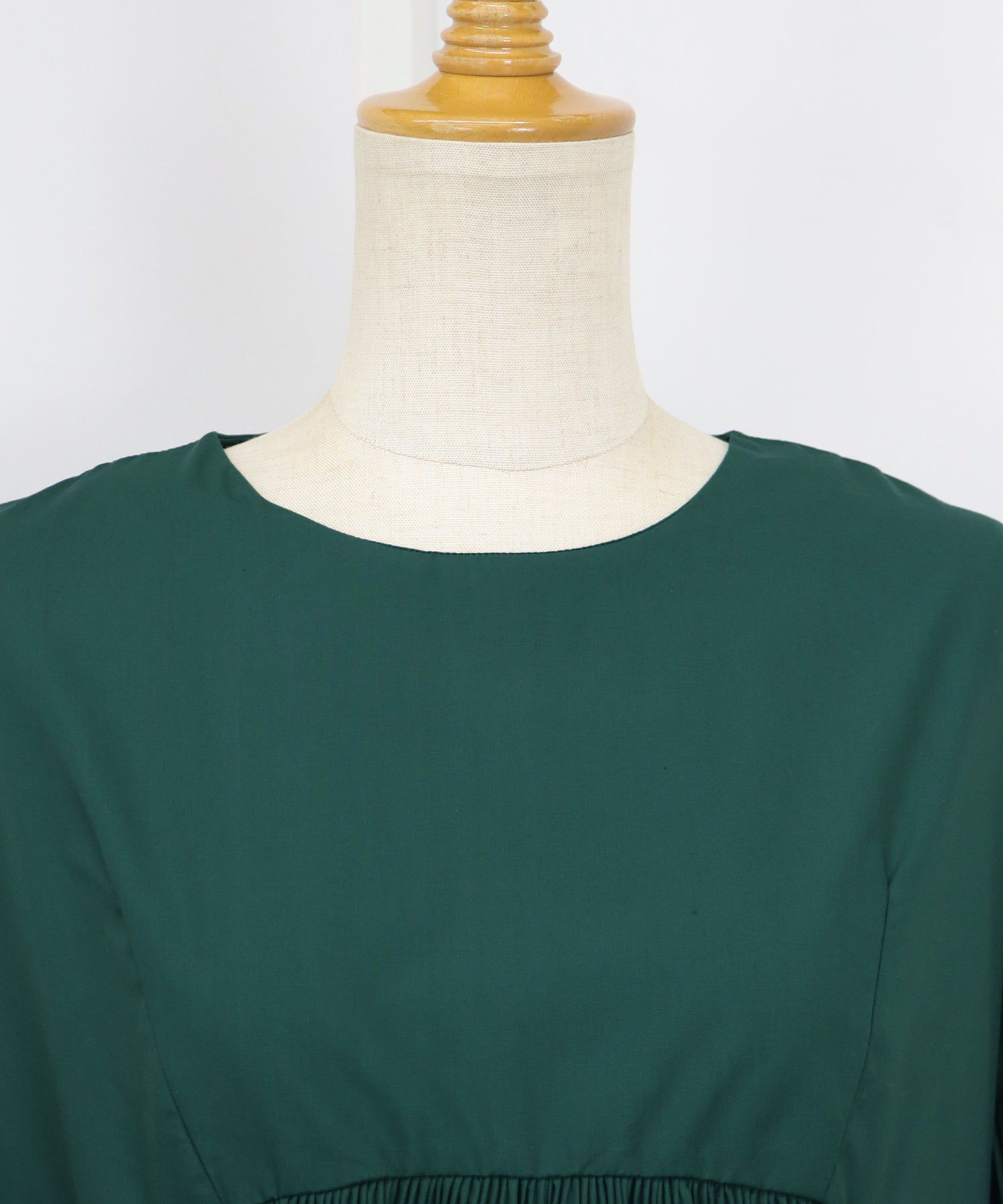 日本 BLUE EAST - 楊柳拼接五分袖上衣-奶茶